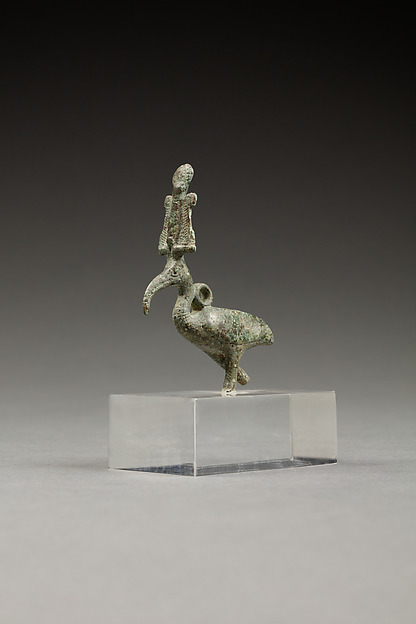 Pendant of an ibis wearing an atef crown