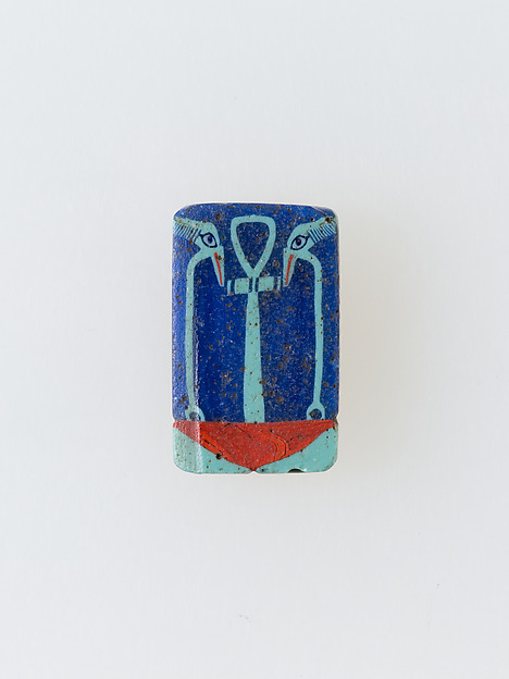 Inlay, ankh with was scepters