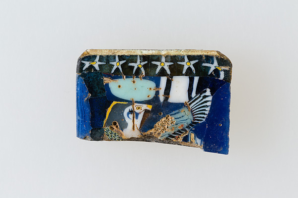 Inlay, falcon with spread wings, 100 BCE–100 CE