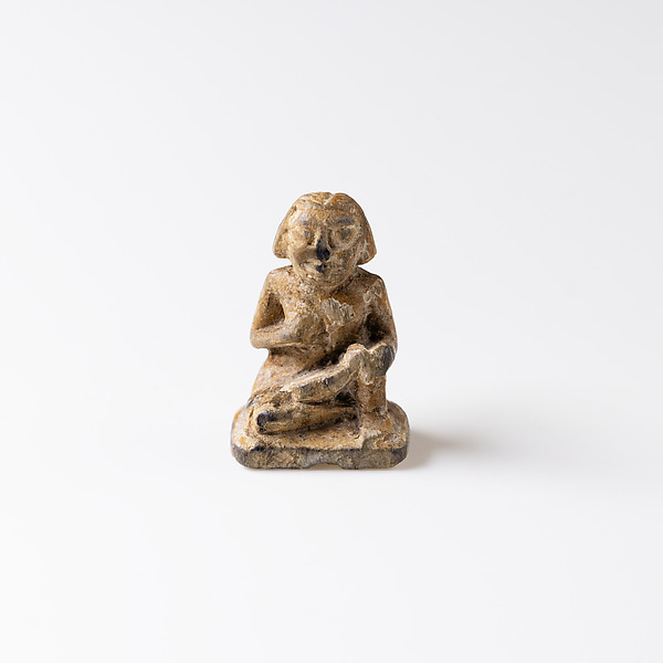 Design Amulet, Woman Suckling a Child on Back, Device showing Geometricized Monkeys