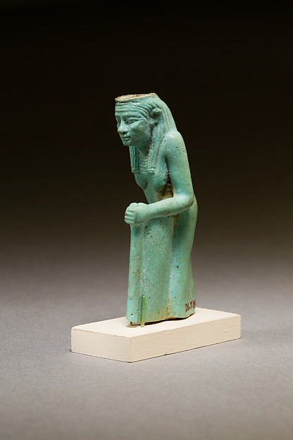 Statuette of a worn or aged woman, probably a goddess by an unrecorded maker, The Metropolitan Museum of Art