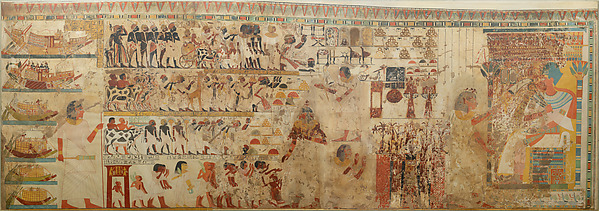 Nubian Tribute Presented to the King, Tomb of Huy