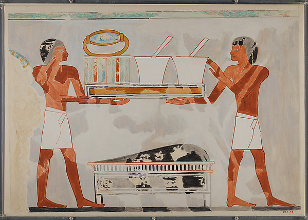 Detail from an Offering Procession, Tomb of Amenemweskhet by Nina de Garis Davies, The Metropolitan Museum of Art