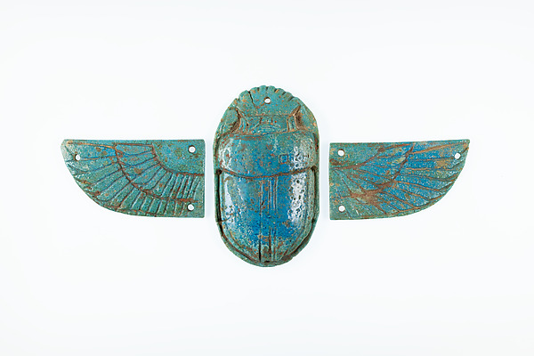 Winged scarab