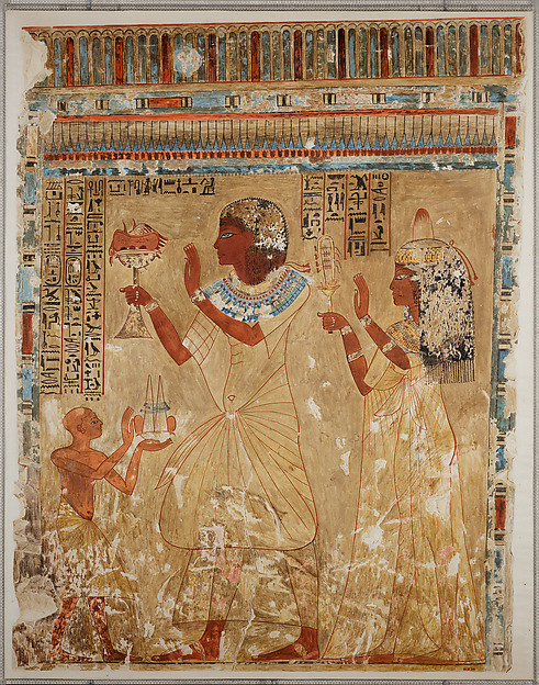 Neferhotep and Wife Offering, Tomb of Neferhotep