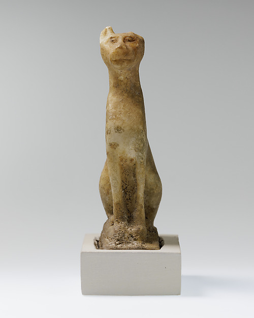 Statuette of cat, 664–332 BCE