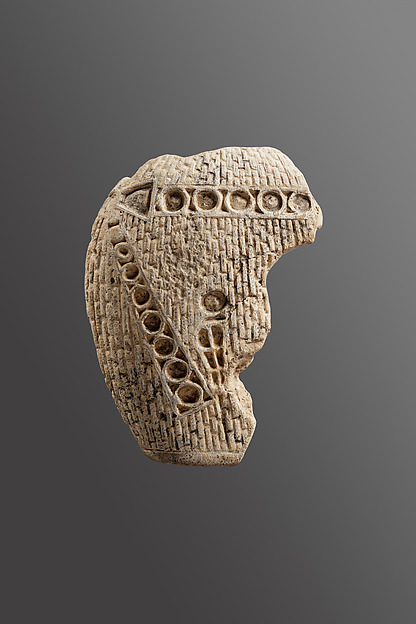 Statue wig fragment, inlays missing, ca. 1550–1080 BCE