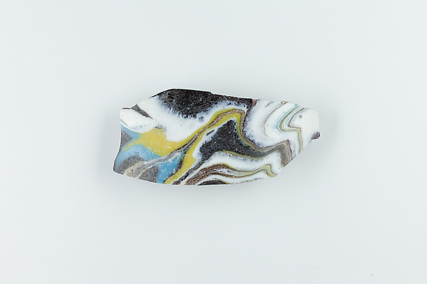 Fragment from Thick Walled Marbled Vessel