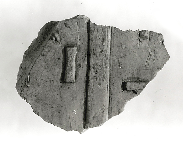 Raised relief fragment, 664–610 BCE
