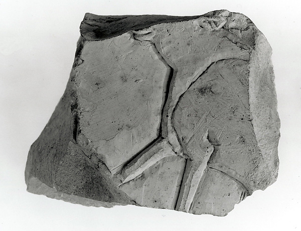 Raised relief fragment, 664–610 BCE