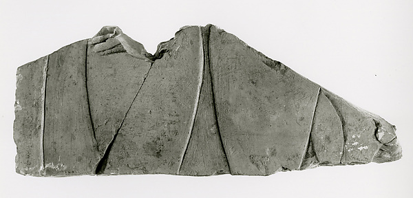 Raised relief fragment, 664–610 BCE