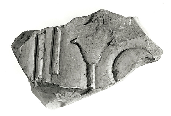 Raised relief fragment, 664–610 BCE