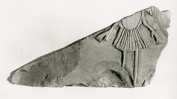 Raised relief fragment, 664–610 BCE