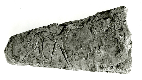 Sunk relief fragment, 664–610 BCE