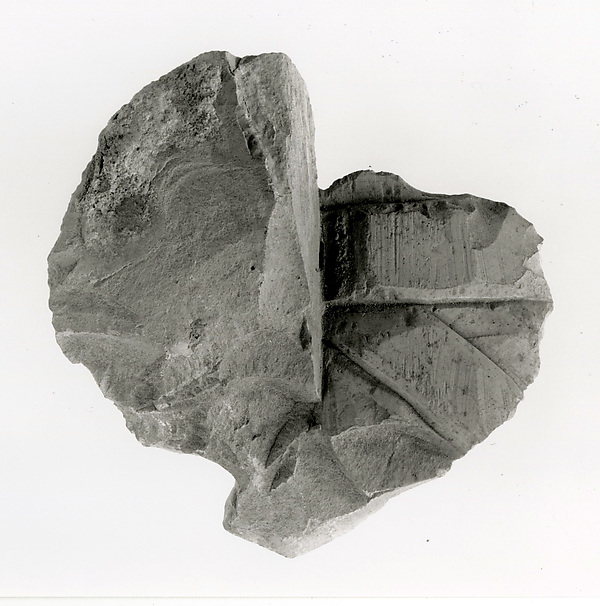 Raised relief fragment, 664–610 BCE