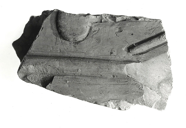 Raised relief fragment, 664–610 BCE