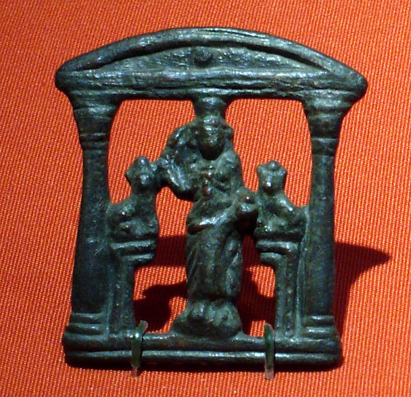 Plaque representing an Egyptian open shrine (kiosk) by an unrecorded maker, The Metropolitan Museum of Art