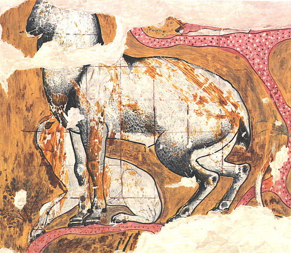 Ibex and Dog from the Tomb of Qenamun