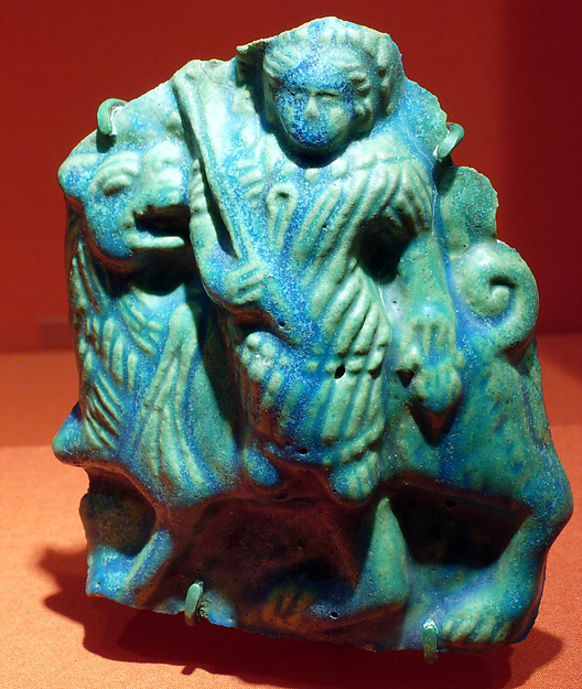 Plaque Depicting a God(?) Riding a Lion by an unrecorded maker, The Metropolitan Museum of Art