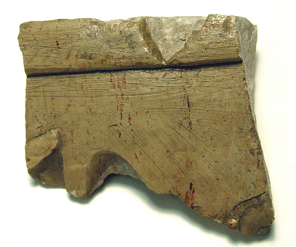 Raised relief fragment, 664–610 BCE