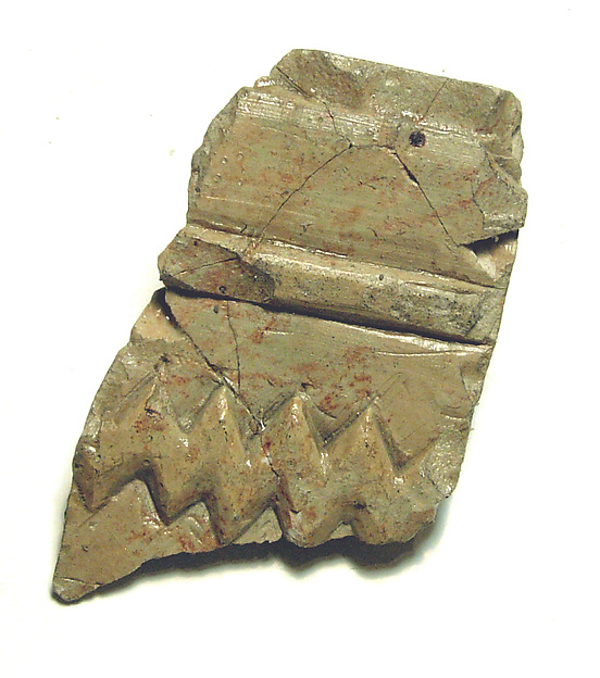 Raised relief fragment, 664–610 BCE