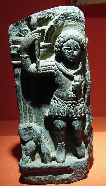 Fragment of a Stela with a Military God by an unrecorded maker, The Metropolitan Museum of Art