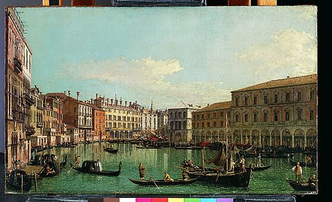 Image for The Grand Canal, Venice, Looking South toward the Rialto Bridge