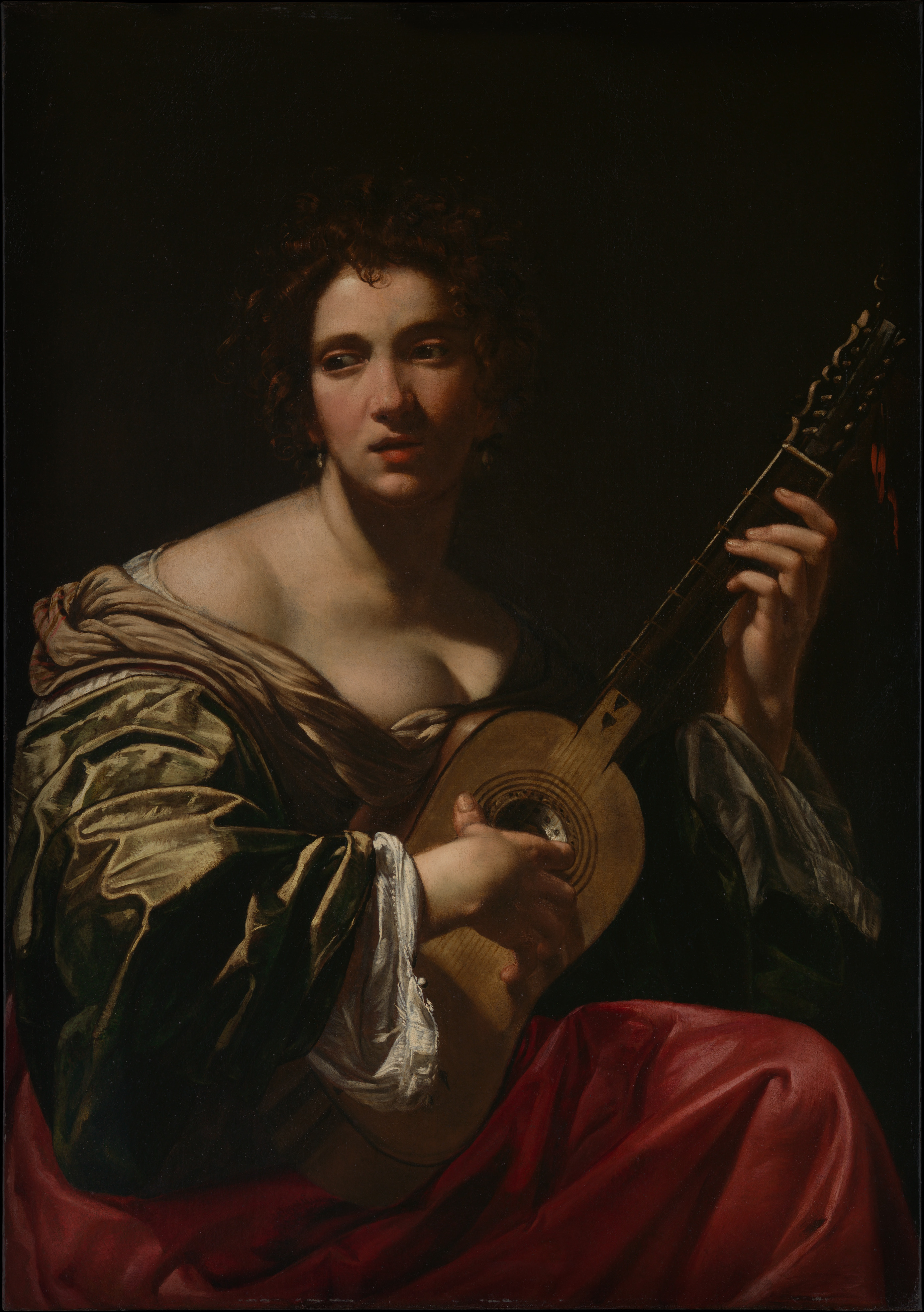 Simon Vouet Woman Playing A Guitar The Metropolitan Museum Of Art