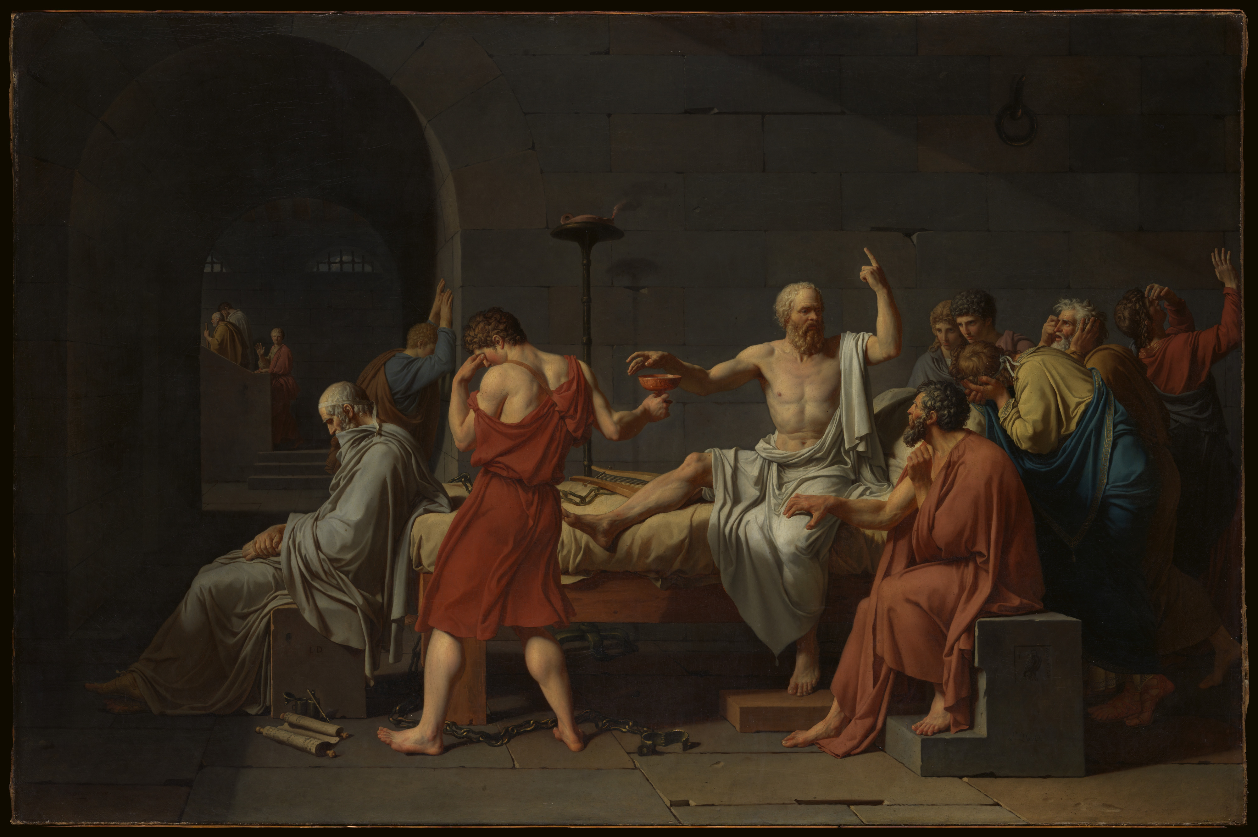 Jacques Louis David The Death Of Socrates The Metropolitan Museum Of Art