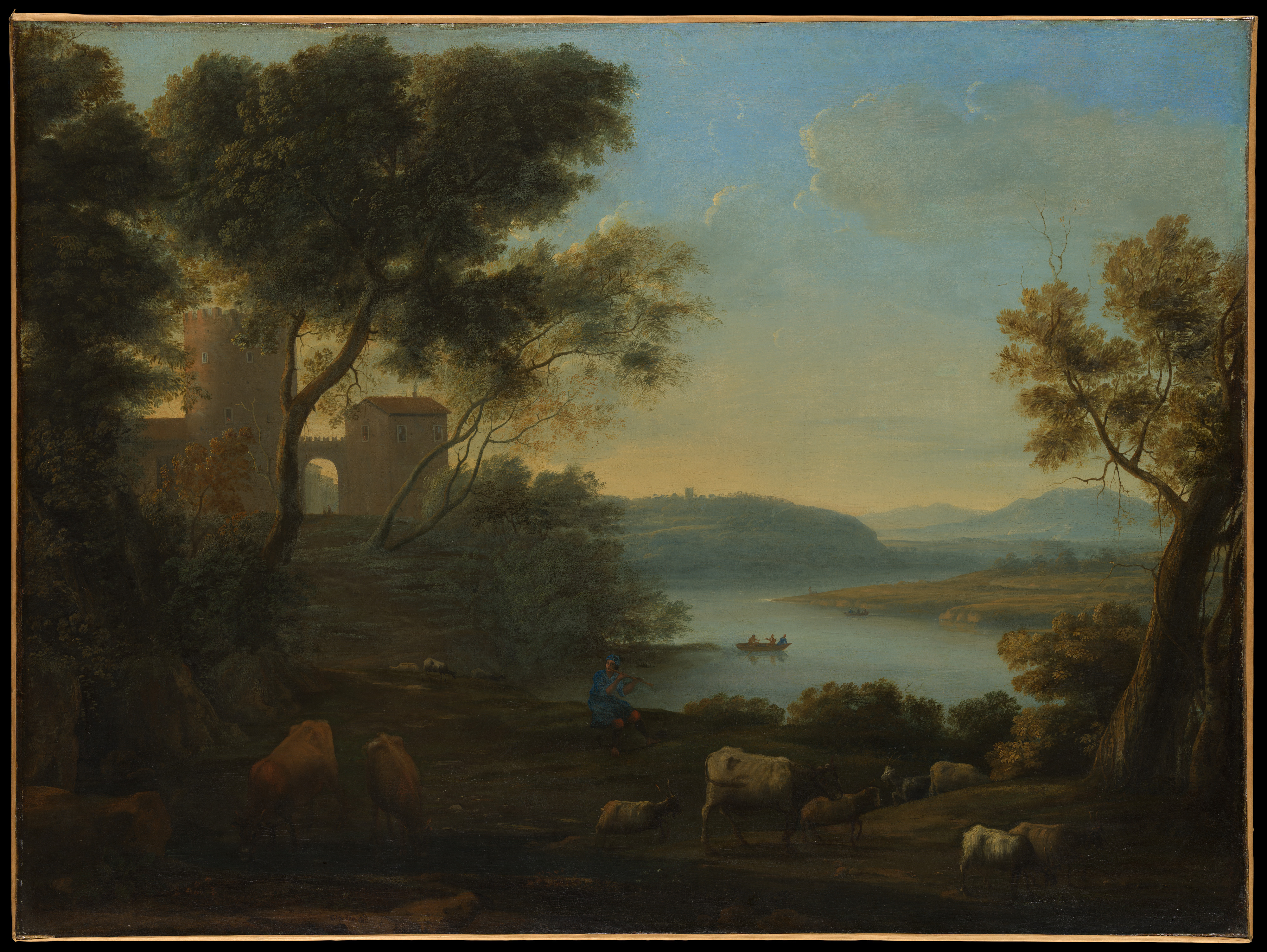 Claude Lorrain Claude Gell e Pastoral Landscape The Roman Campagna 