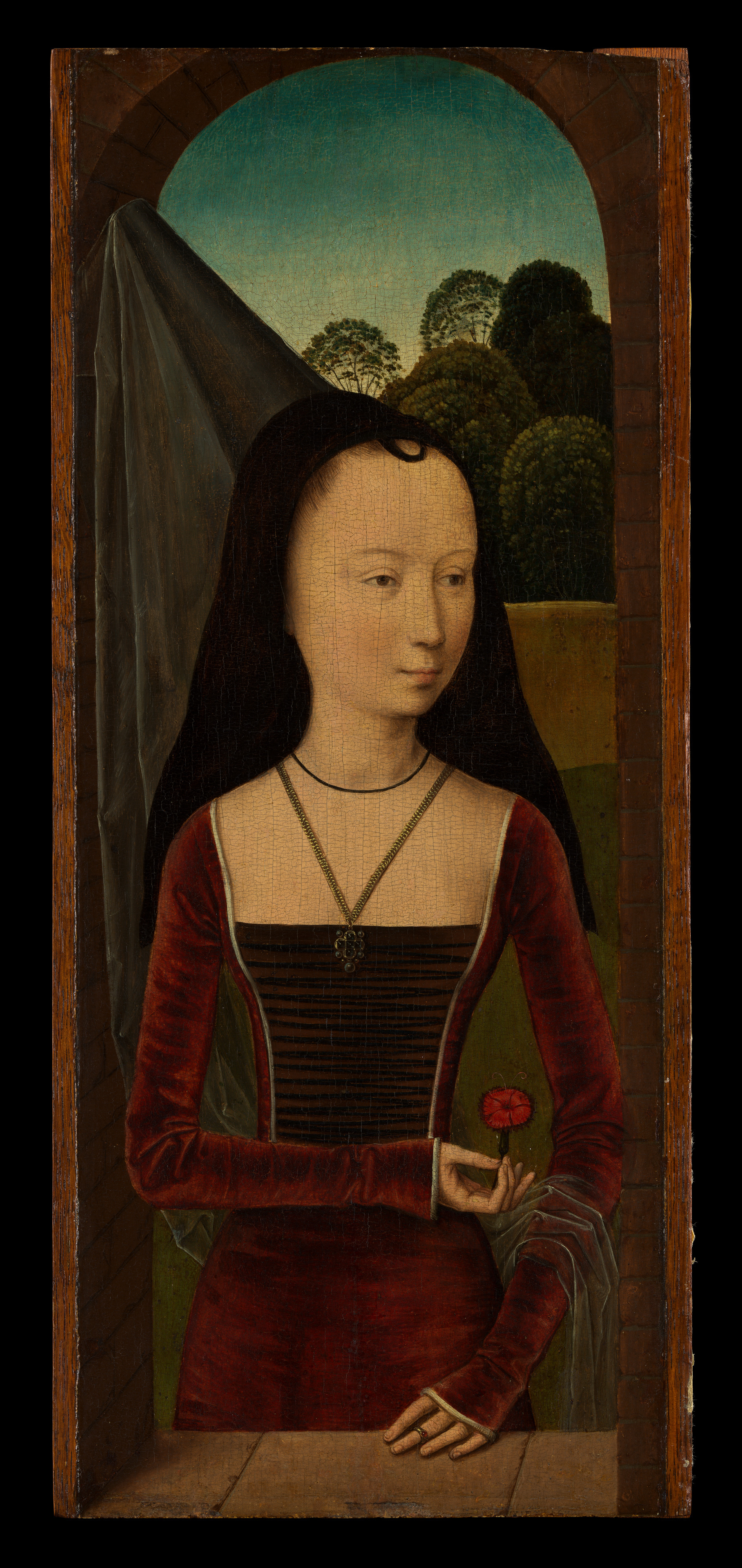 Hans Memling | Young Woman with a Pink | The Metropolitan Museum 