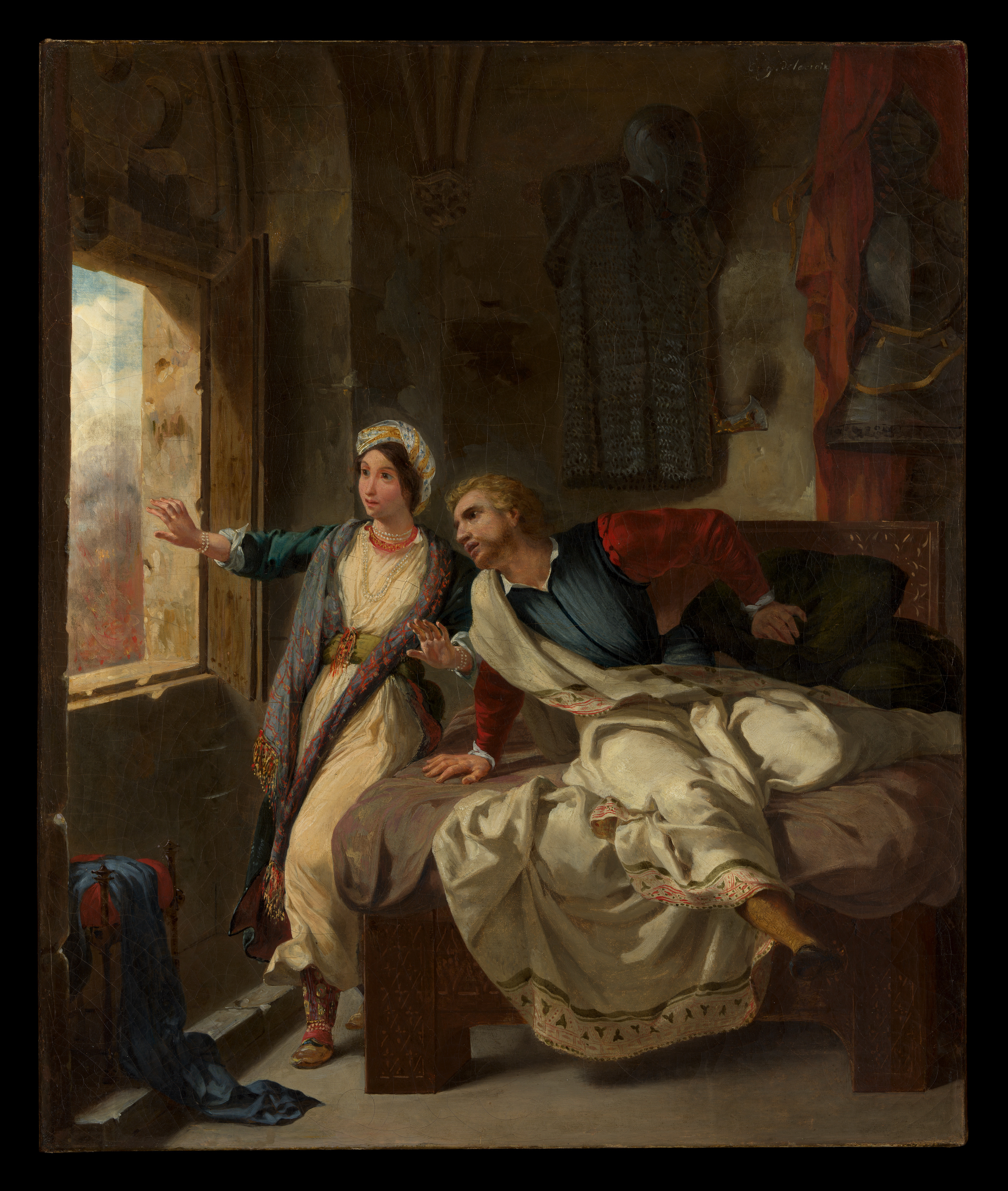 Eugène Delacroix | Rebecca and the Wounded Ivanhoe | The