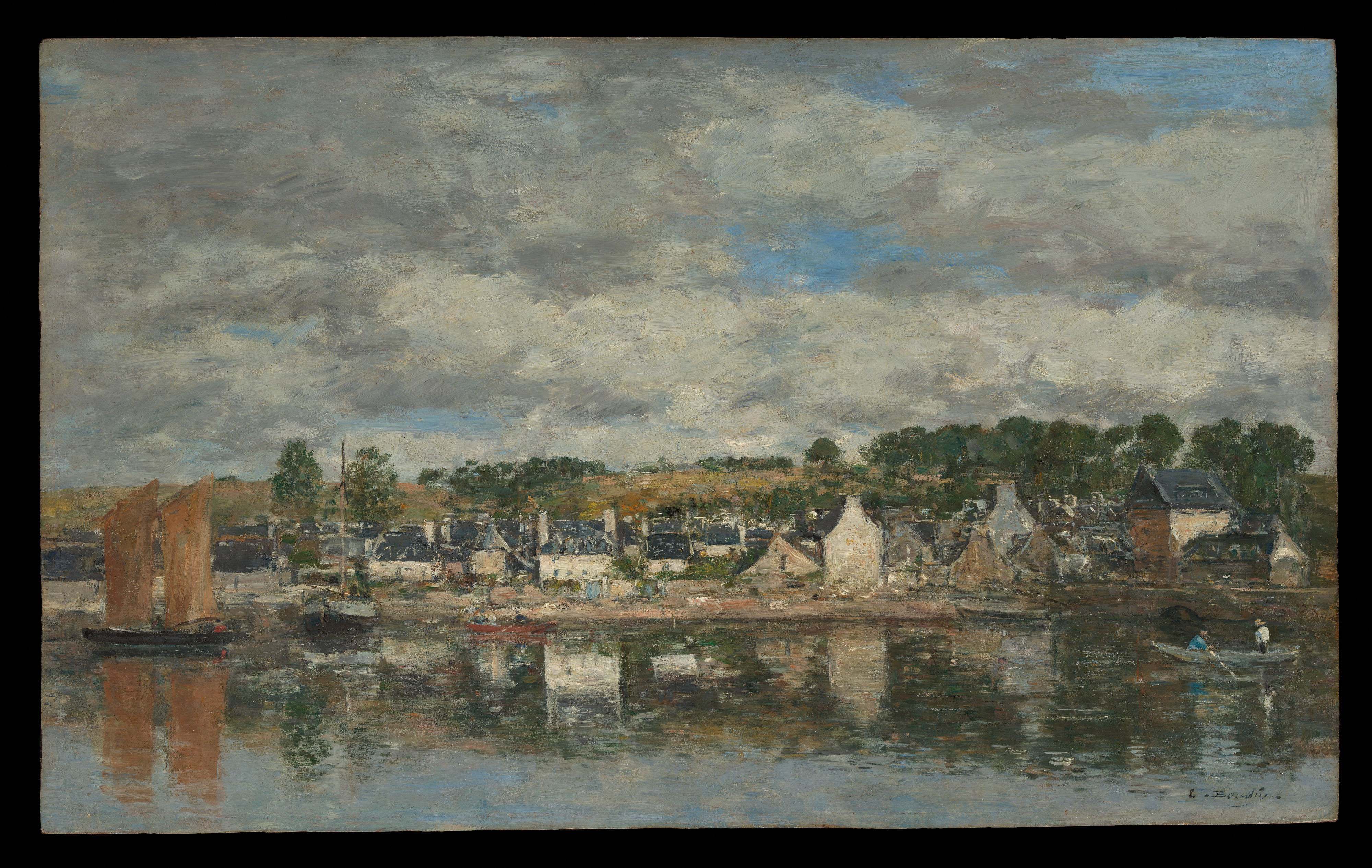 Eug ne Boudin Village By A River The Metropolitan Museum Of Art