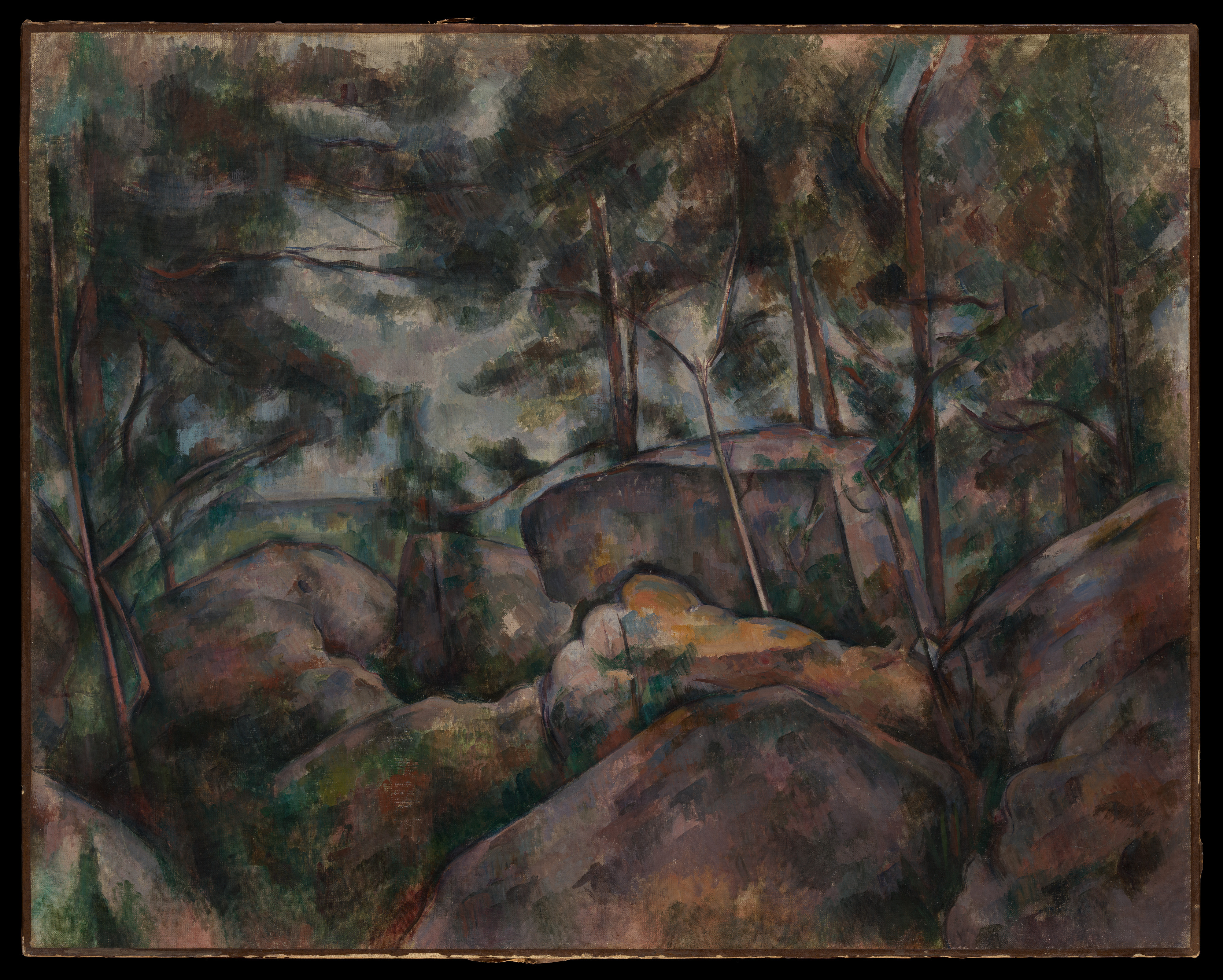 Paul Cézanne Rocks at Fontainebleau The Metropolitan Museum of picture