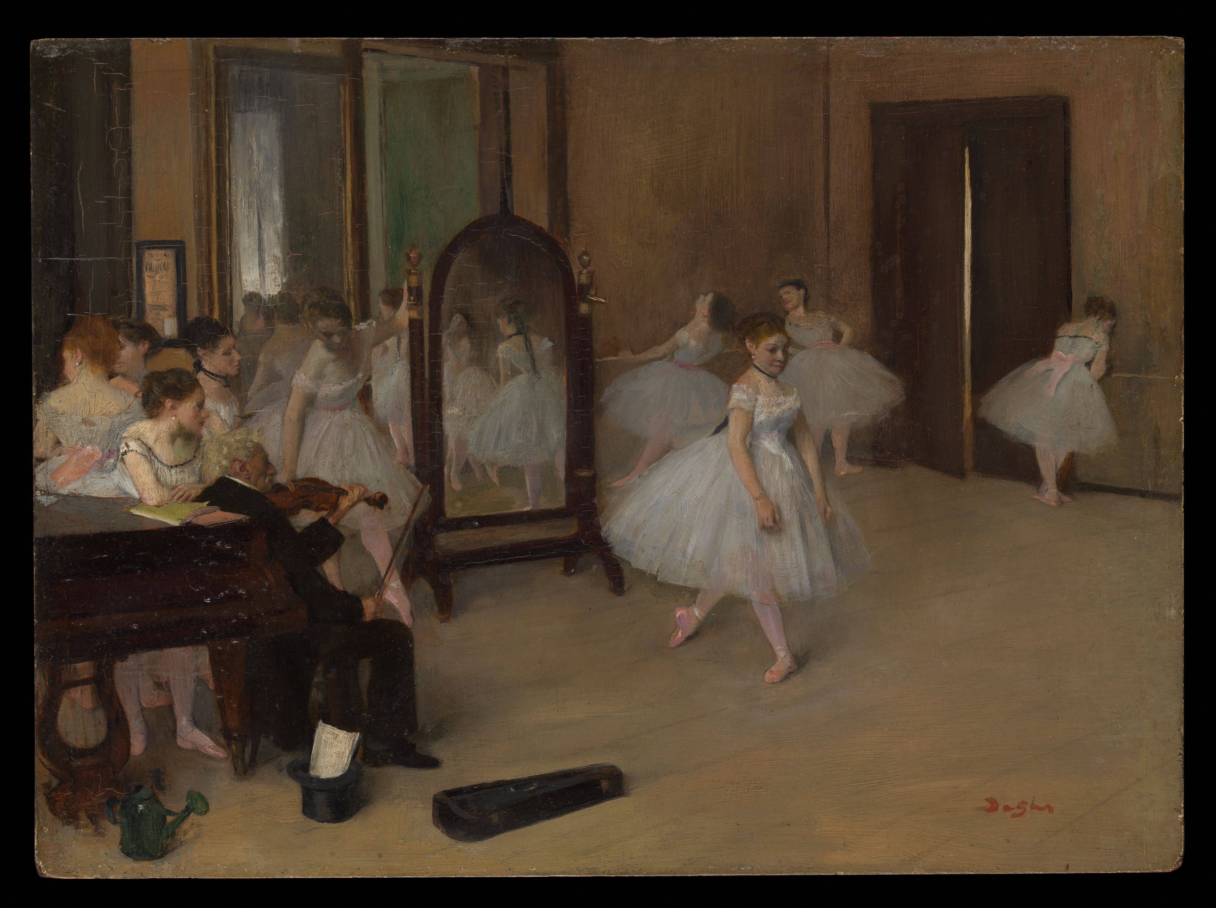 degas ballerinas: Edgar Degas, The Dancing Class, c. 1870, The Metropolitan Museum of Art, New York, NY, USA.
