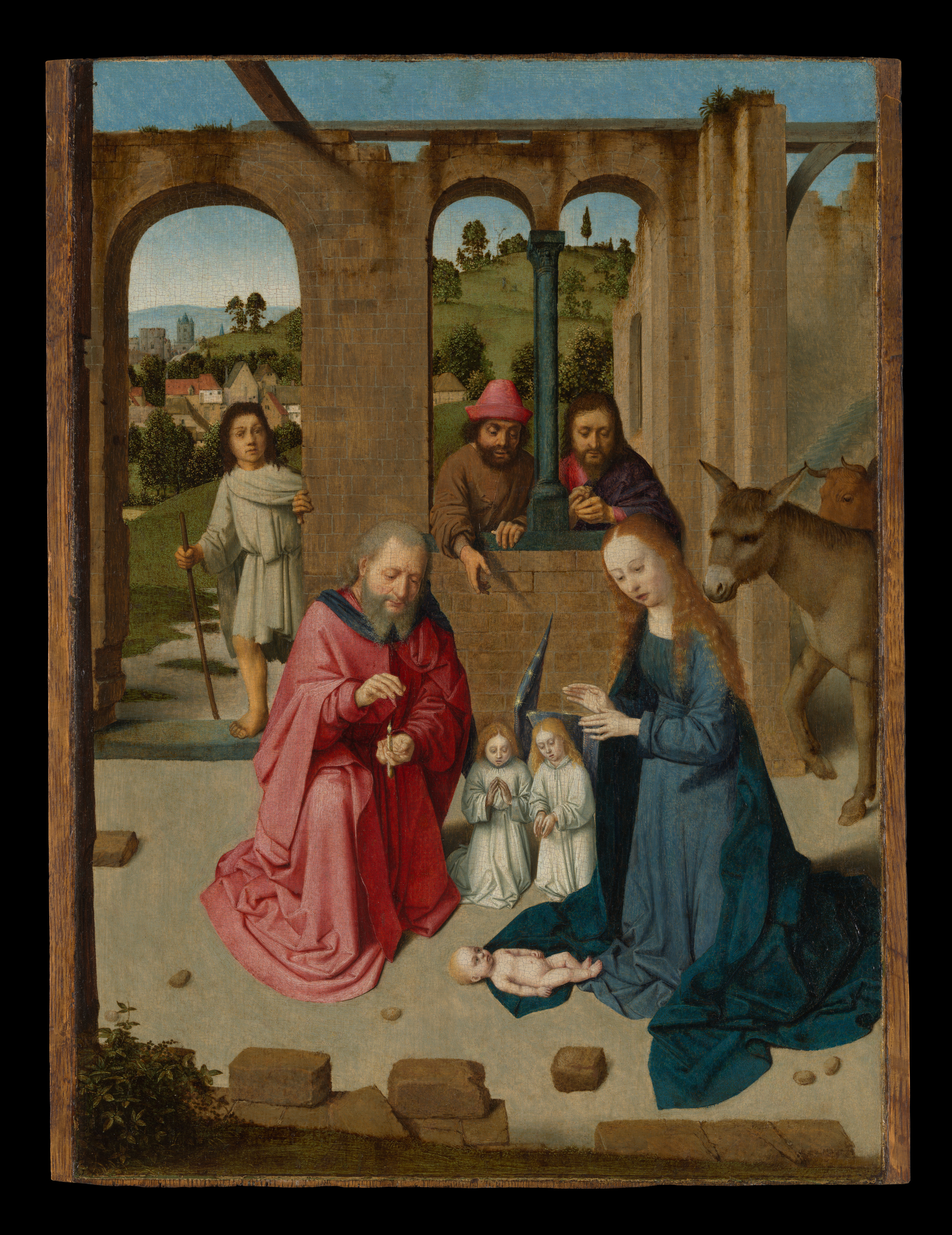 Large Nativity Canvas Print 'Manger', 24 x 36