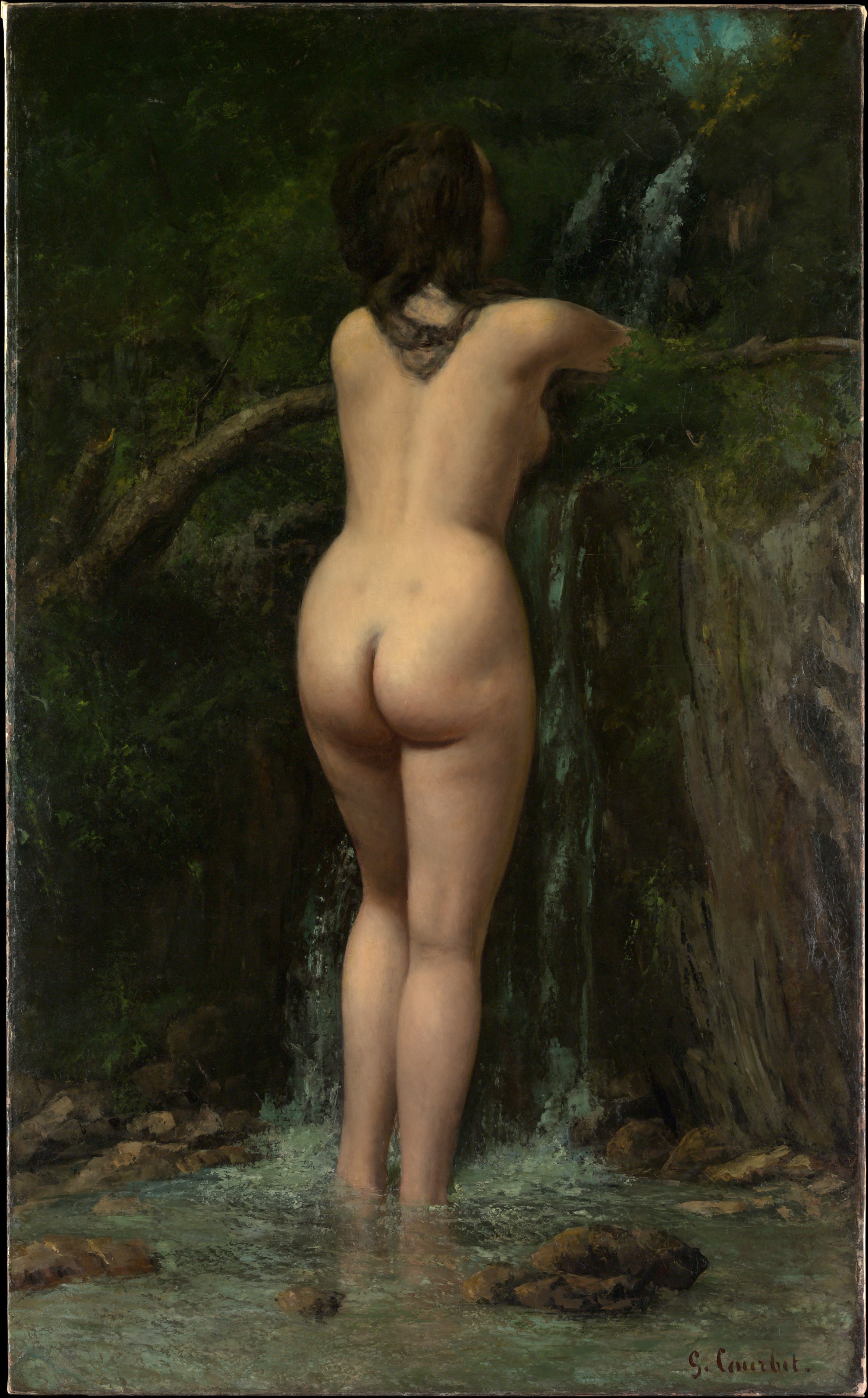Courbet nudes  Gustave Courbet, <em>The Source</em>, 1862,
