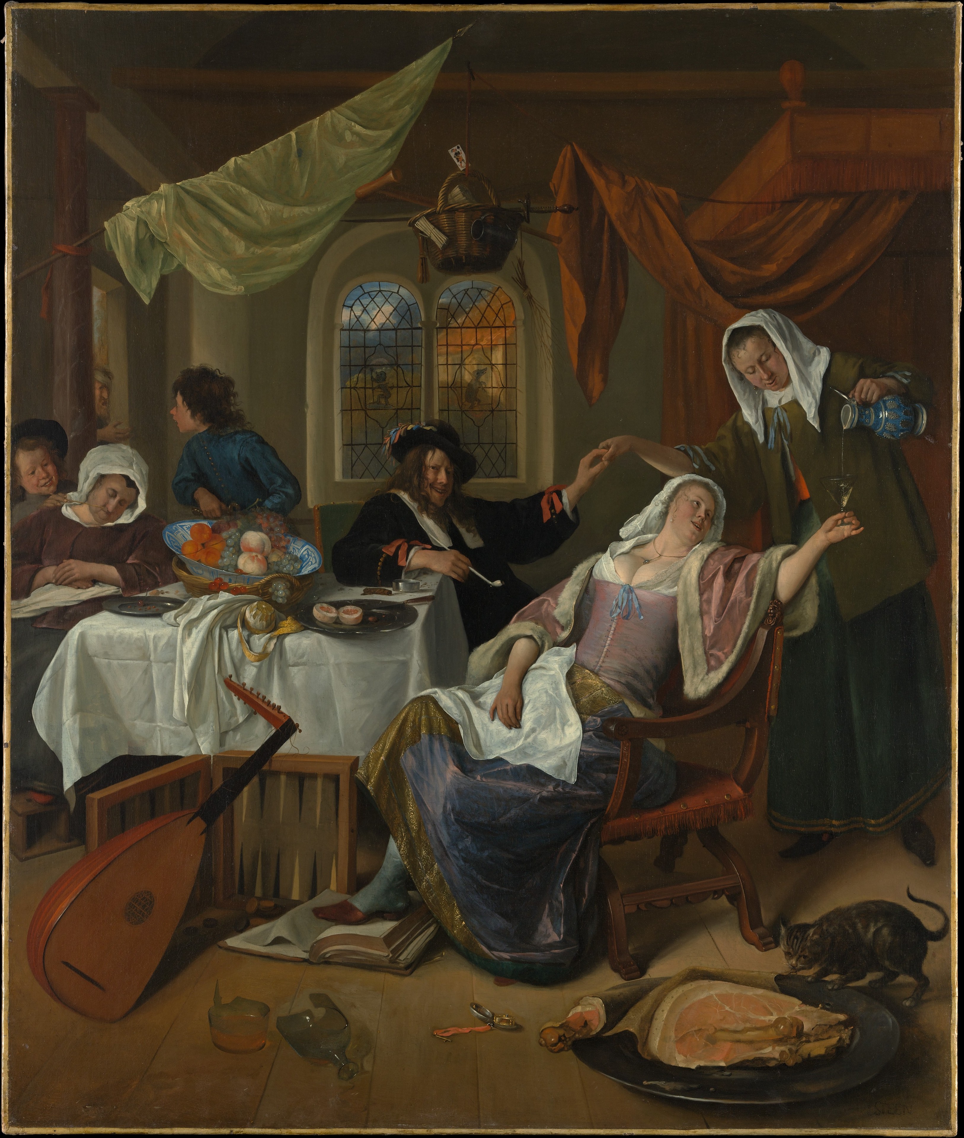 Jan Steen The Dissolute Household The Metropolitan Museum Of Art