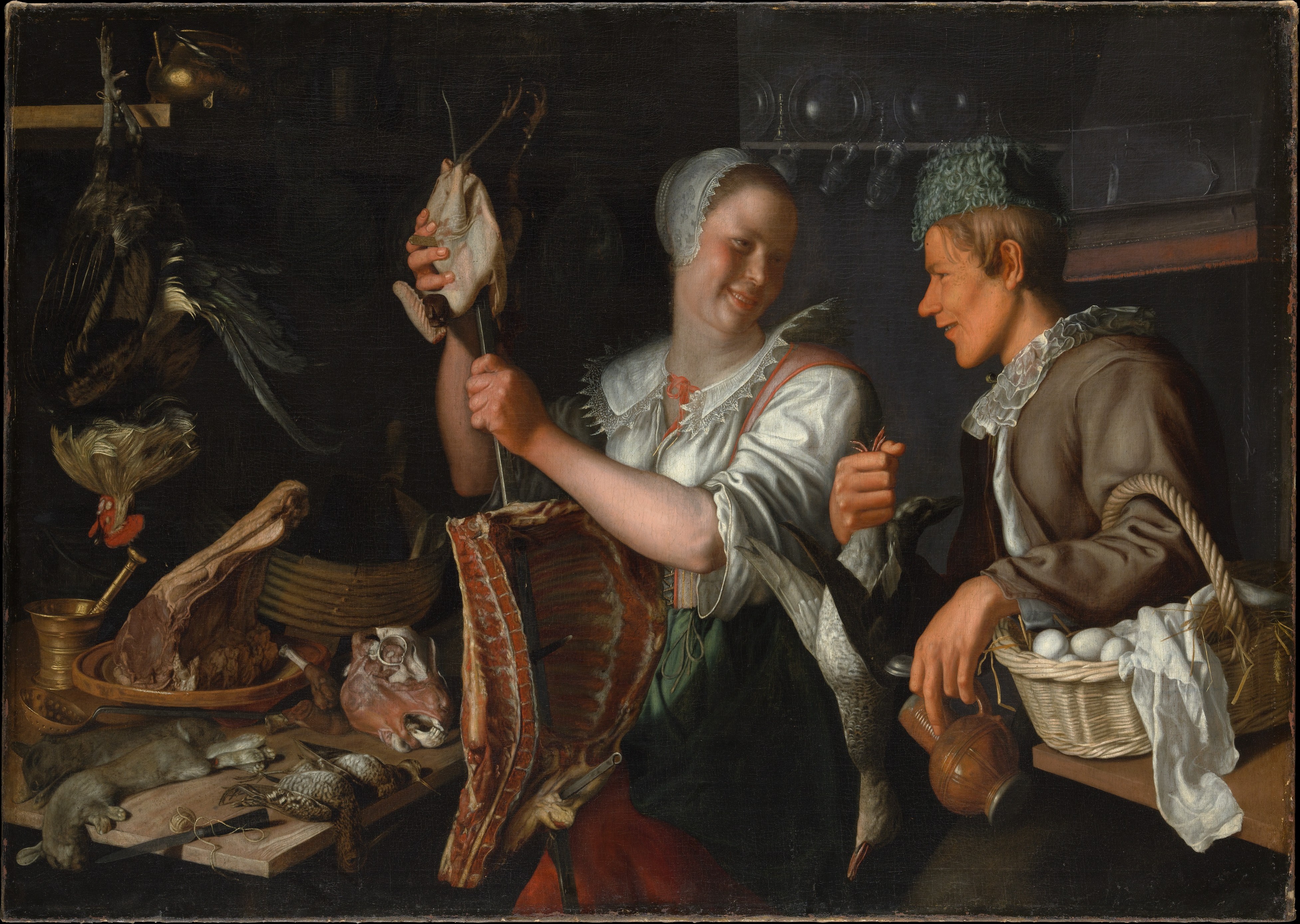 The Kitchen Maid by RIJCK, Pieter Cornelisz van