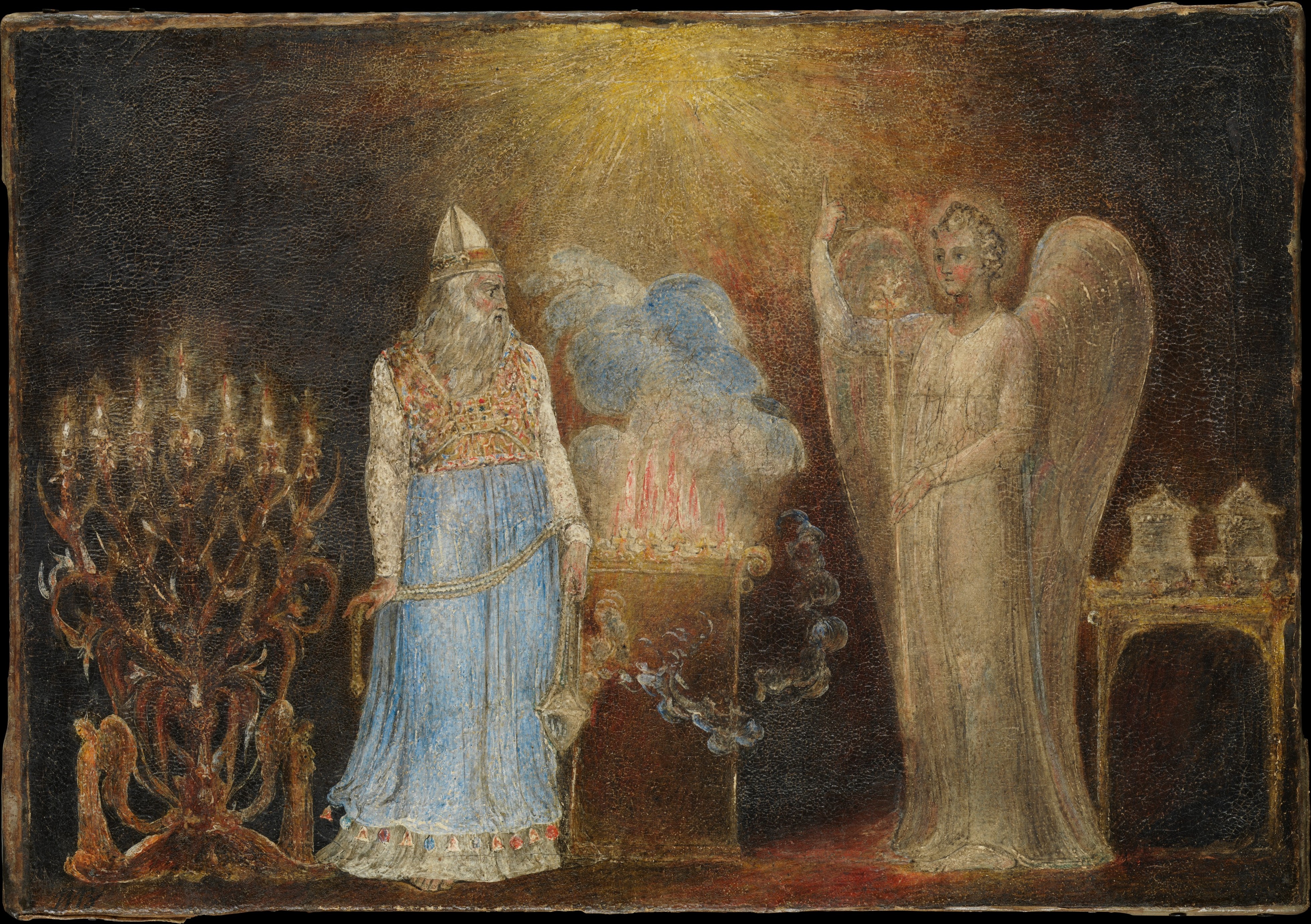 William Blake The Angel Appearing to Zacharias The