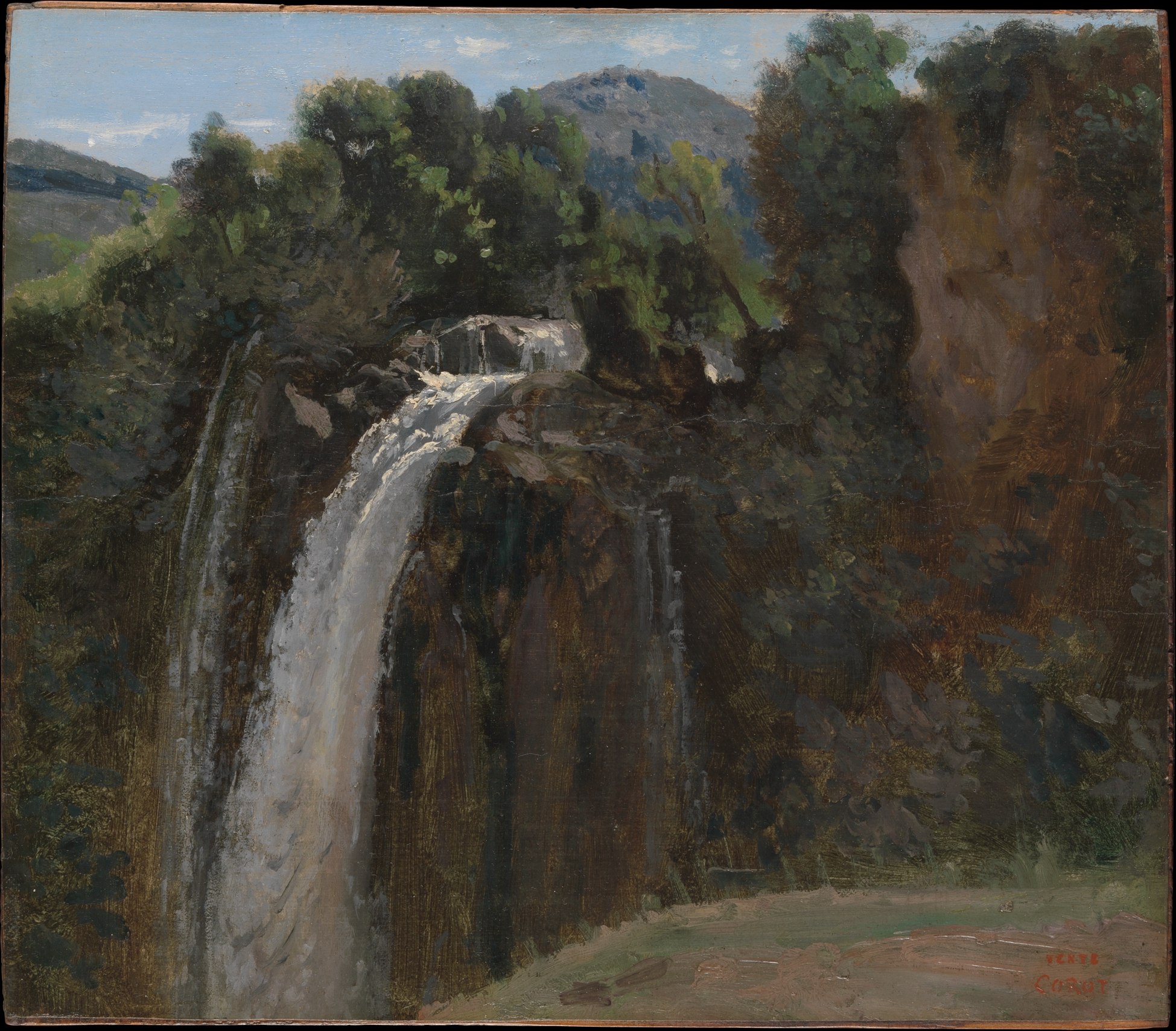 Camille Corot, Waterfall at Terni