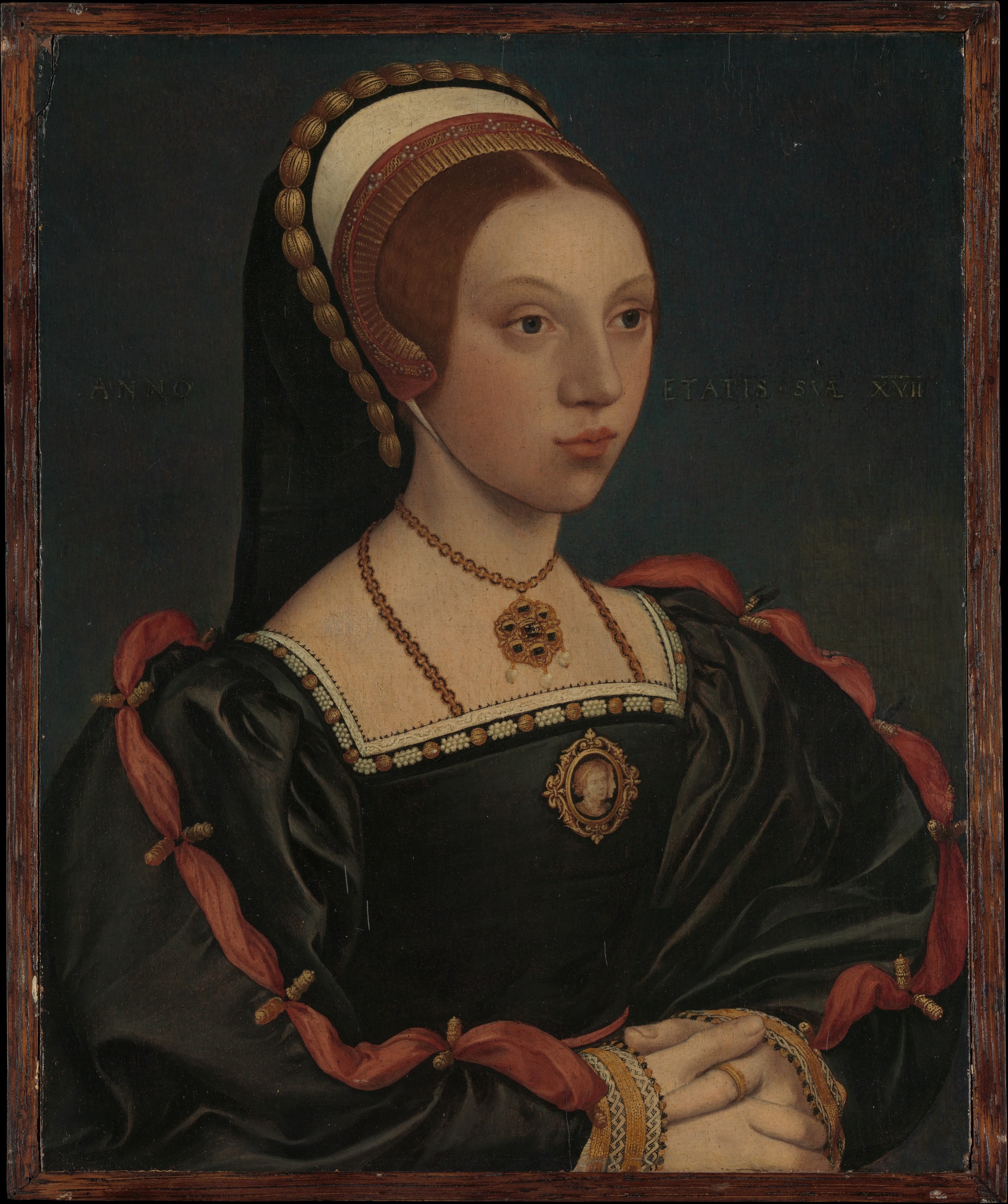 Workshop Of Hans Holbein The Younger Portrait Of A Young Woman The 