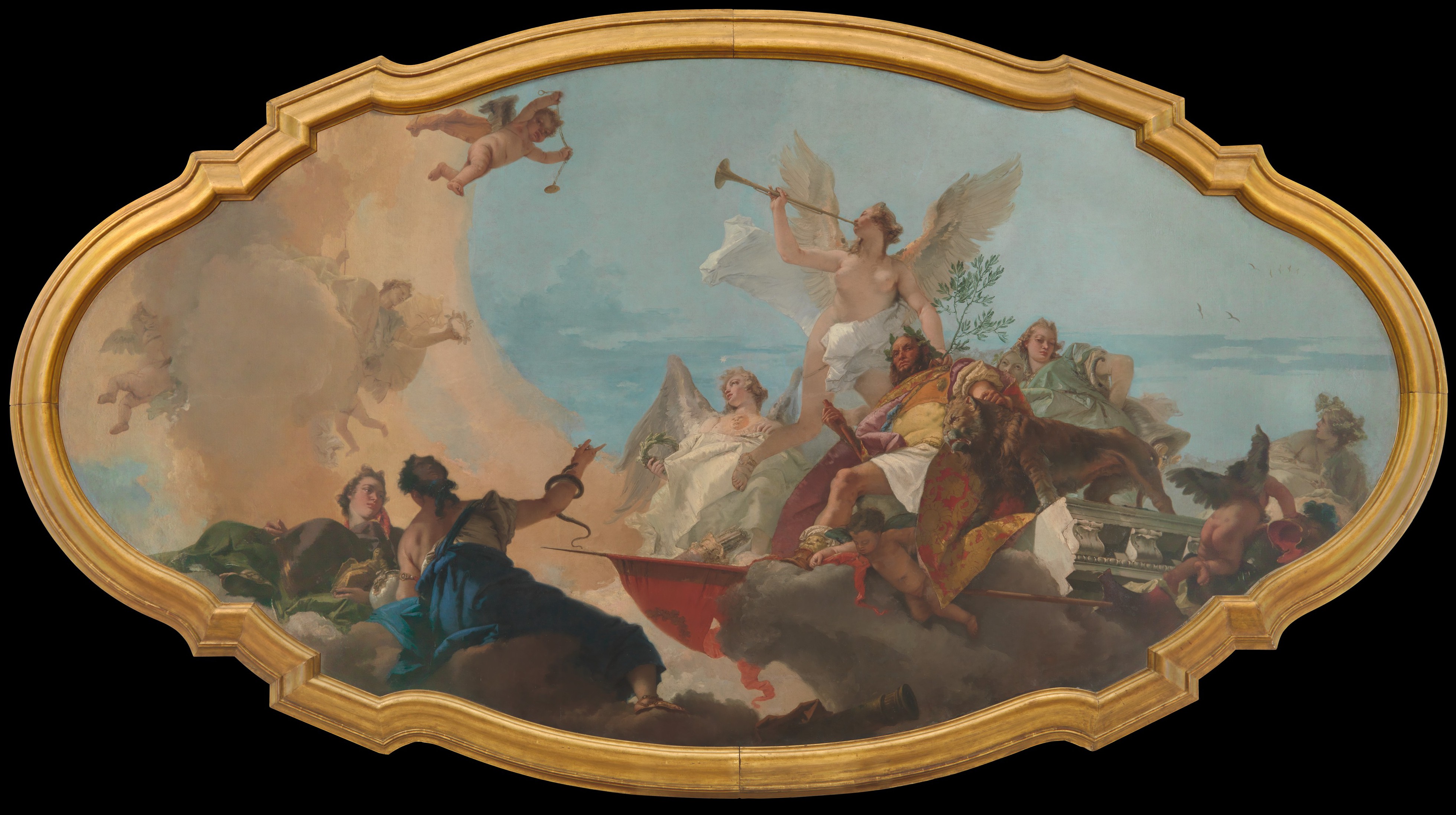 label Rewarding Site line Giovanni Battista Tiepolo | The Glorification of the Barbaro Family | The  Metropolitan Museum of Art