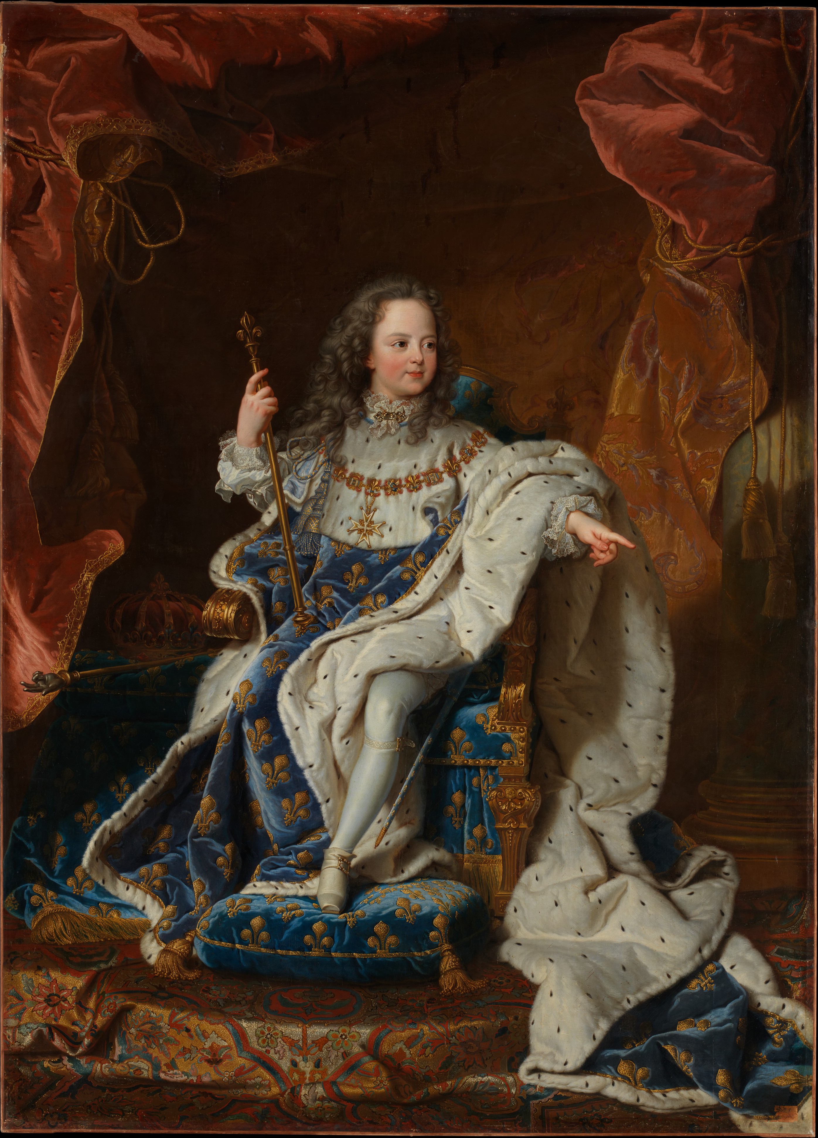 Portrait of Louis XIV in coronation costume, French school of the