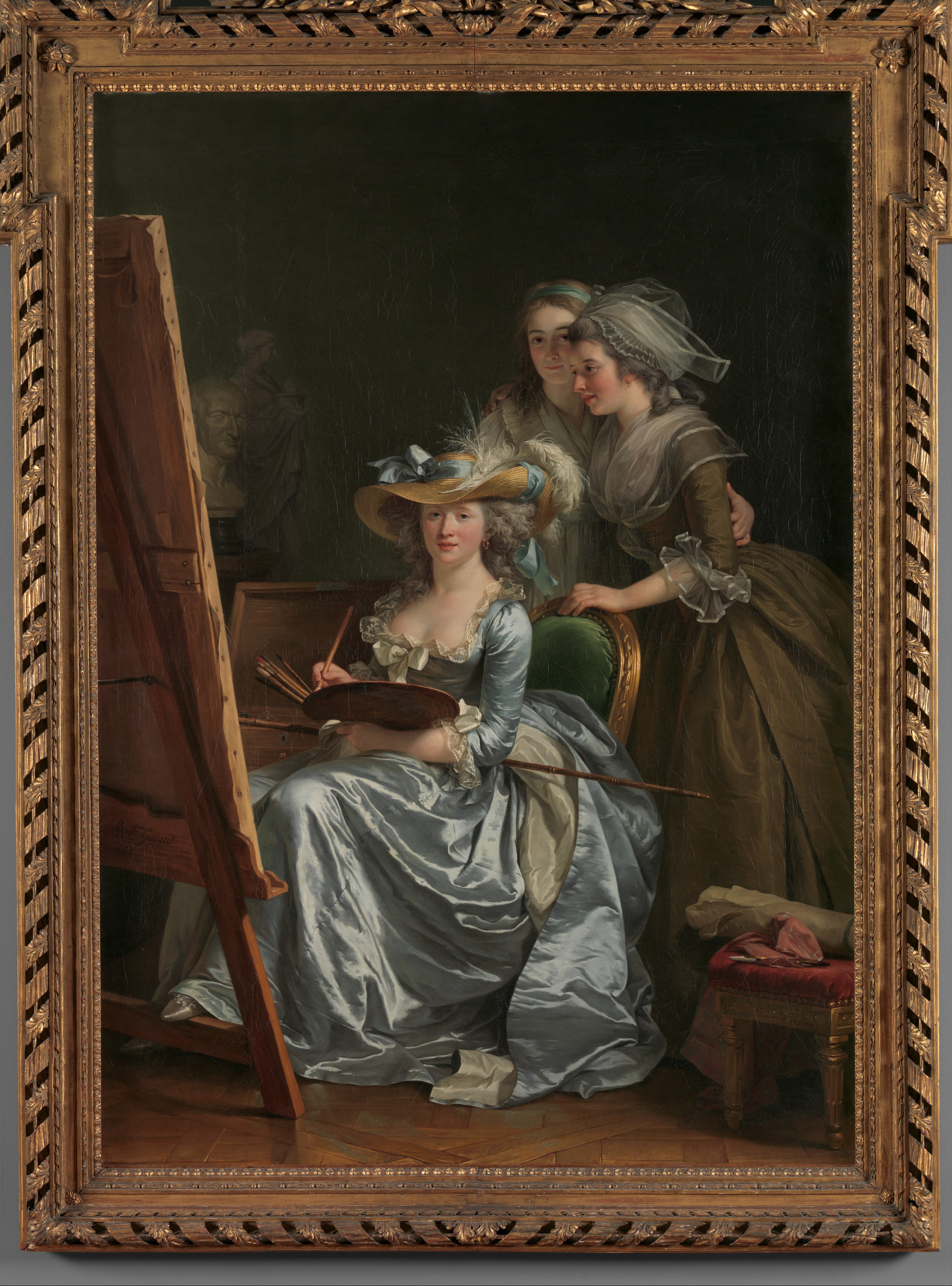 Adelaide Labille Guiard Self Portrait With Two Pupils Marie