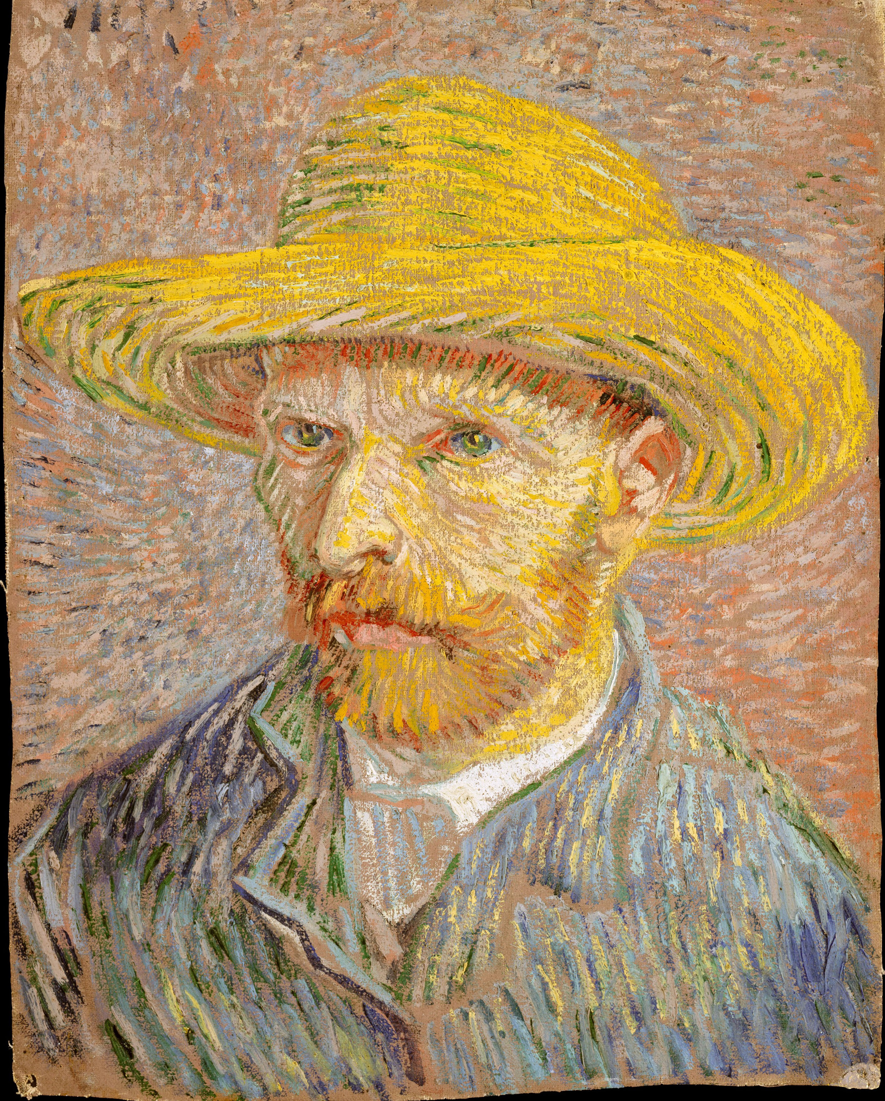 Vincent van Gogh, Self-Portrait with a Straw Hat (obverse: The Potato Peeler), 1887, The Metropolitan Museum of Art, New York, NY, USA.