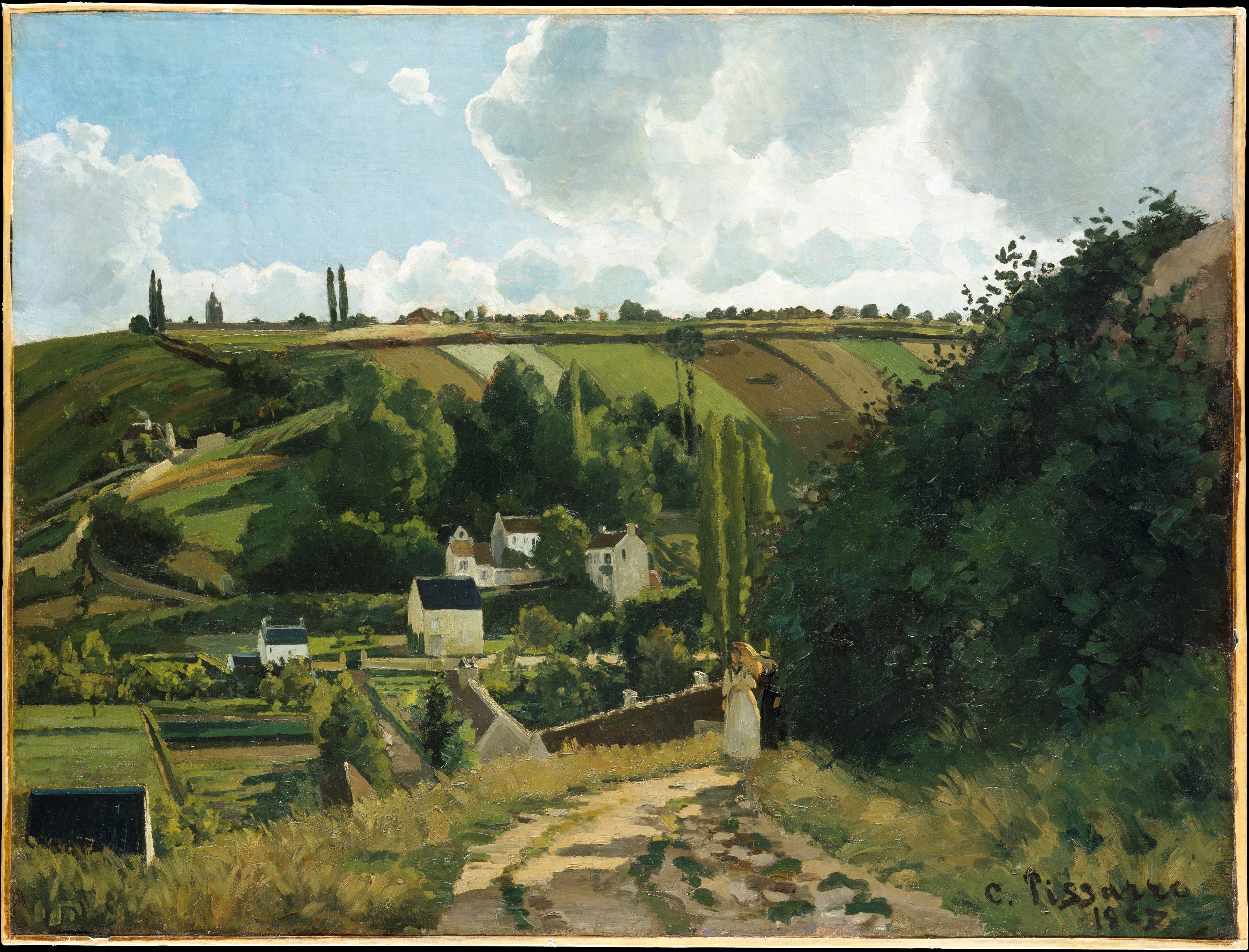 Jalais Hill, Pontoise, Camille Pissarro (French, Charlotte Amalie, Saint Thomas 1830–1903 Paris), Oil on canvas