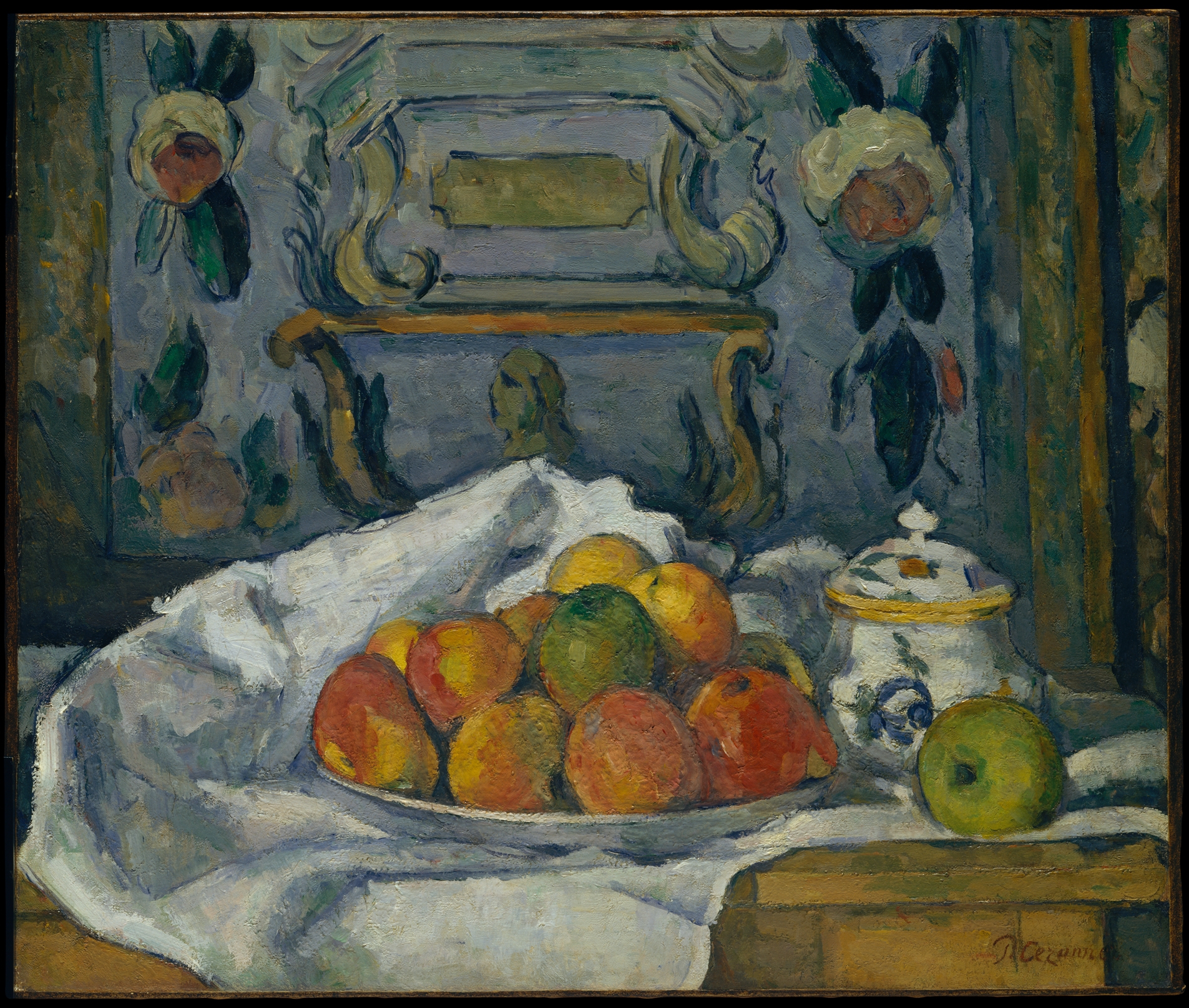 Dish of Apples, Paul Cézanne (French, Aix-en-Provence 1839–1906 Aix-en-Provence), Oil on canvas