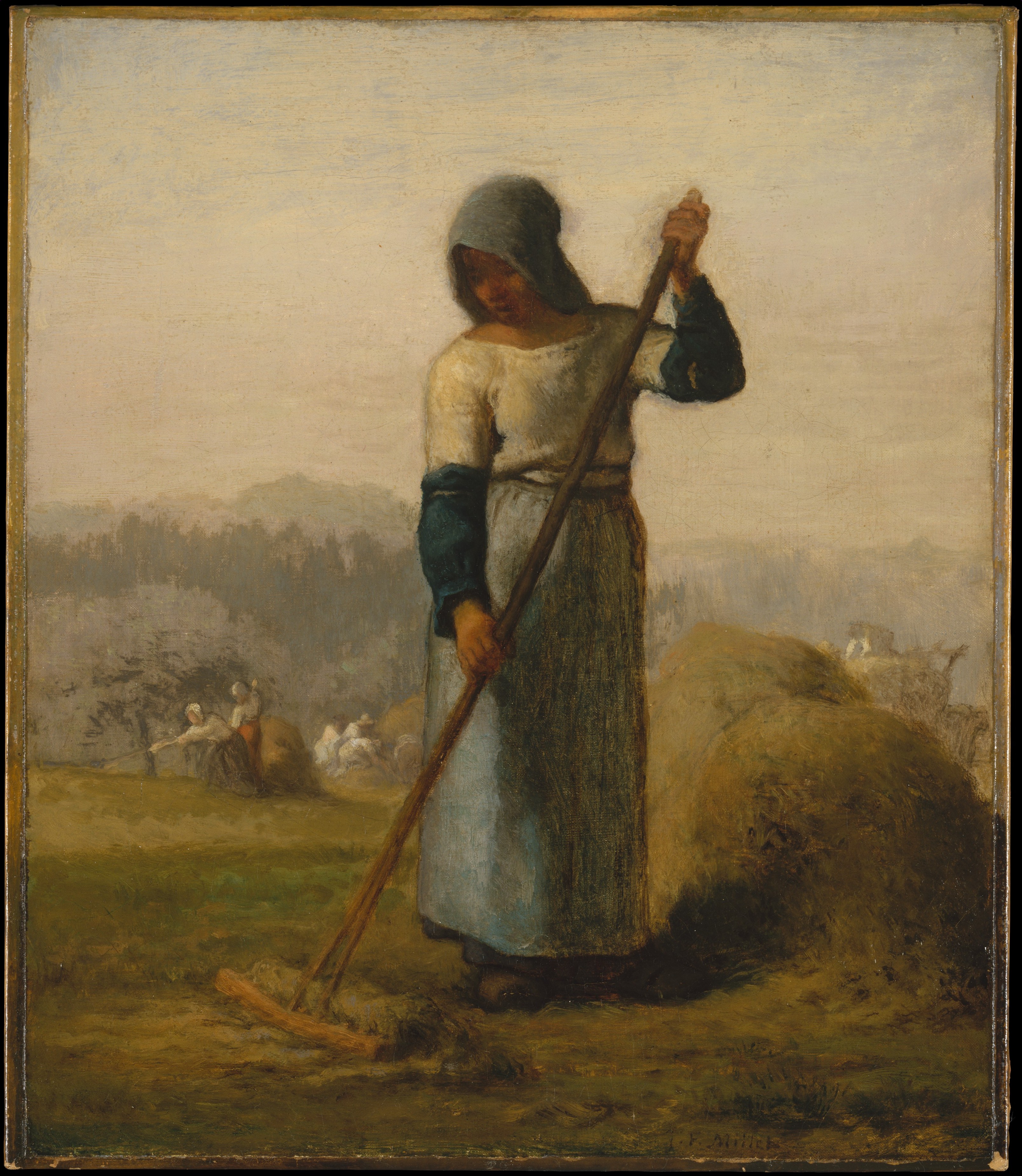 Woman on sale with rake