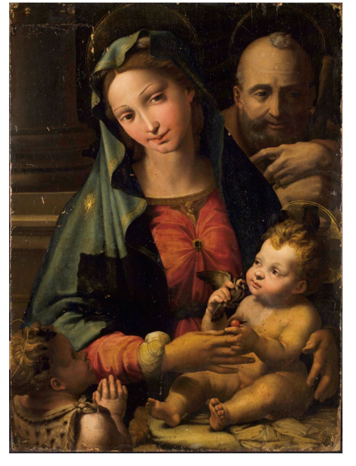 Perino del Vaga (Pietro Buonaccorsi), The Holy Family with the Infant  Saint John the Baptist